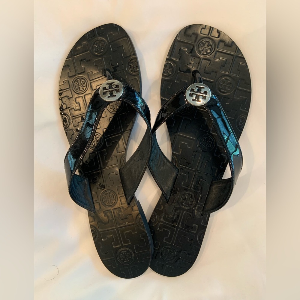 Tory Burch patent leather sandals